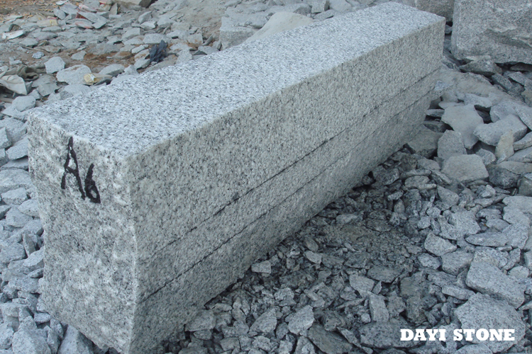 German Kerbstone A6 Top and front edge fine picked others natural split 90~110x12x30cm - Dayi Stone